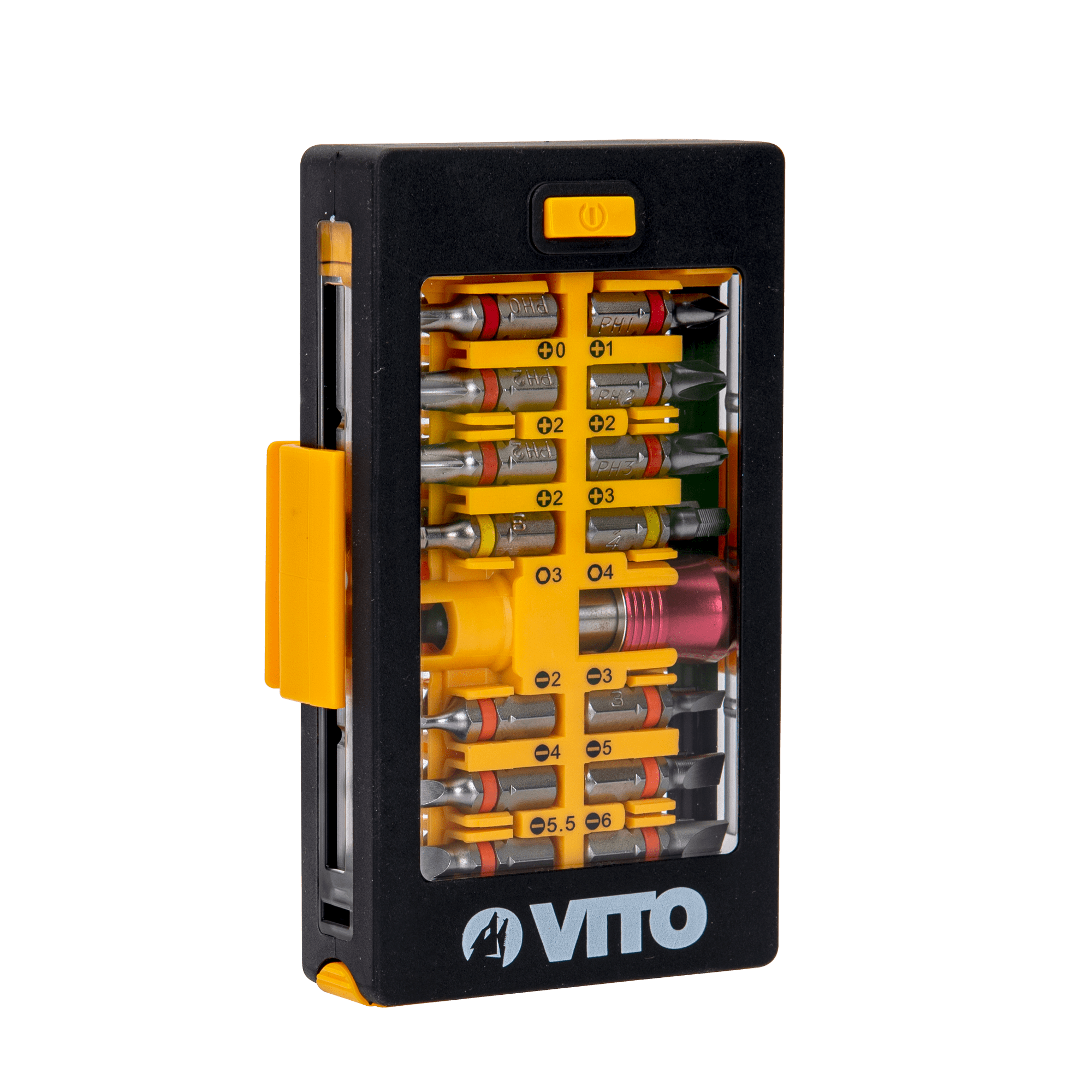 VITO Bit Sortiment - 33 Teile - magnetischer Bithalter und Adapter - VIB33