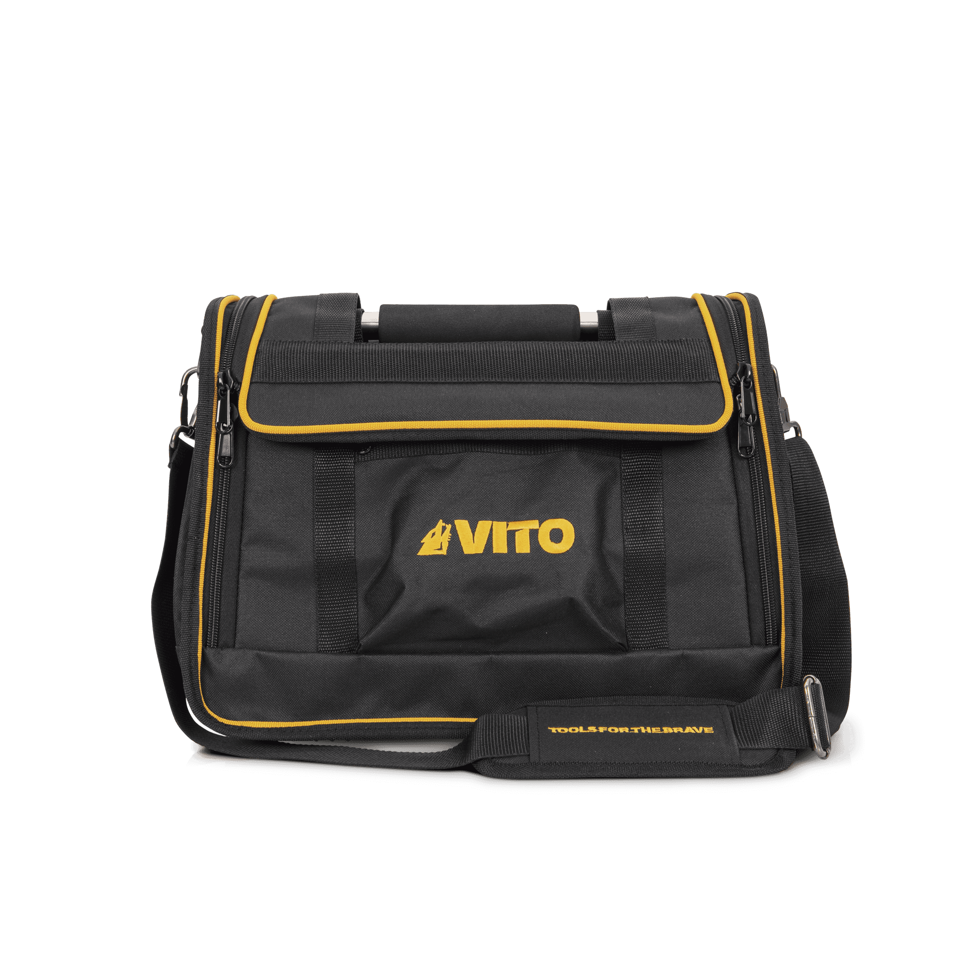 VITO Werkzeugtasche aus verstärktem Nylon mit Trageriemen und Handgriff – 12 Fächer - VIMNF