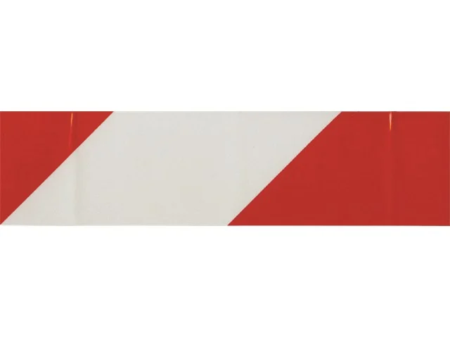 Warnfolie selbstklebend 60mm r/w links