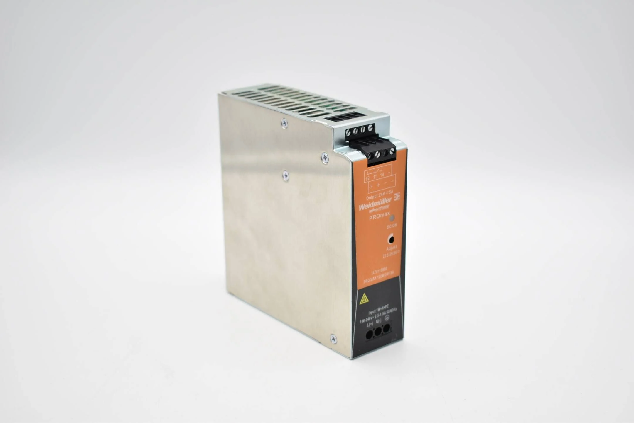 Weidmüller Switching Power Supply PROmax 120W 24V 5A 1478110000 Rev.02