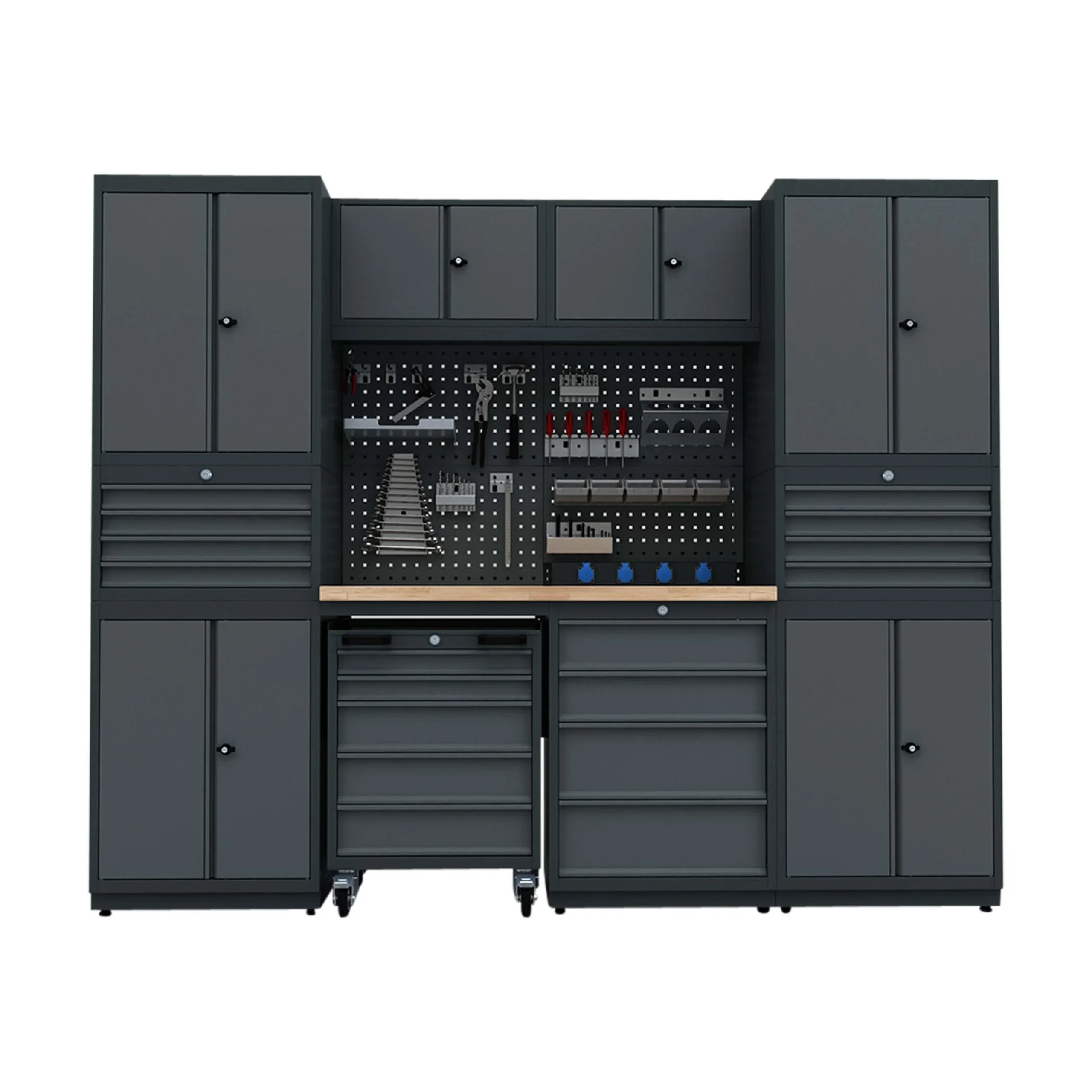 Werkstatteinrichtung Set Bullram TOOLBOX4YOU Expert Serie - Werkstattmodul F - KFZ Profi Werkbank BGMODF