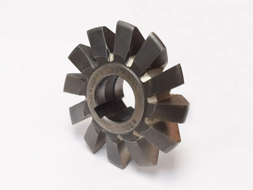 Winkeliger doppelseitiger asymmetrischer 50°x85 R1,5 HSS-Fräser mit unterdrehten Zähnen