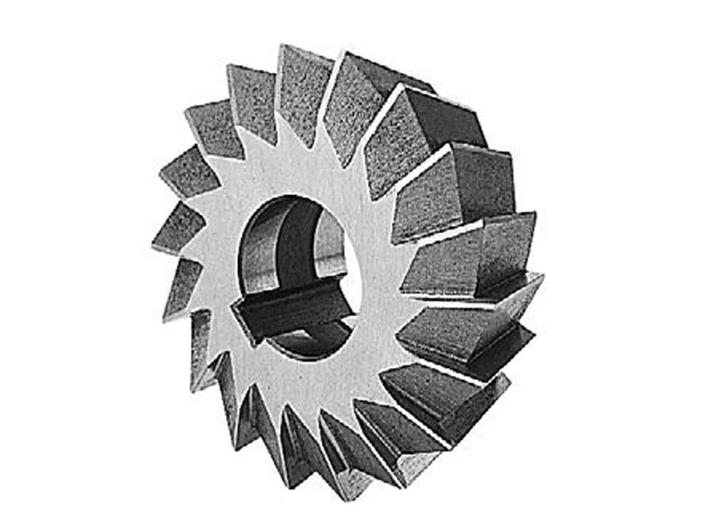 Winkeliger doppelseitiger asymmetrischer Fräser 100°x40 R0,5 HSS, ČSN 222244