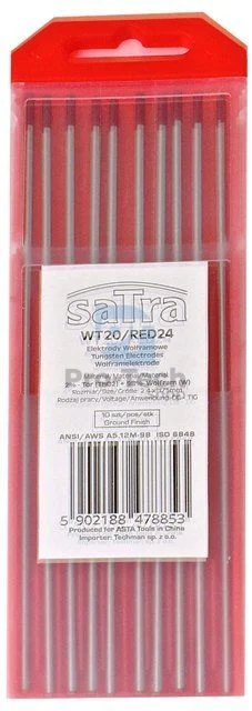 Wolframelektrode 2,4 mm Profi Satra rot TIG WT20 /RED24 06504