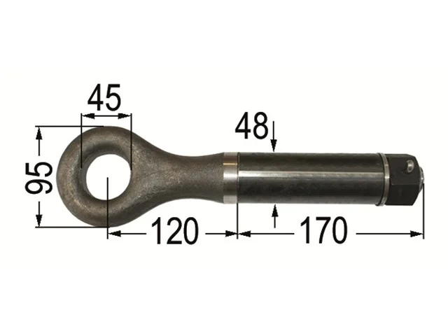 Zugöse drehbar 4 t, Stützlast 900 kg