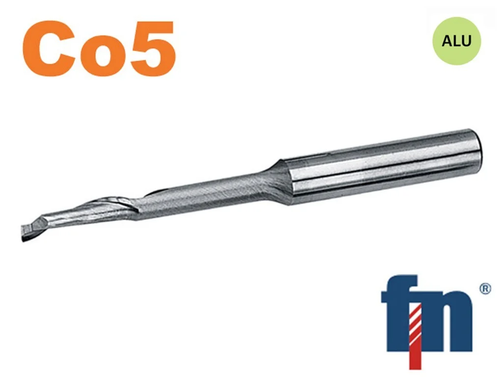 Zylinderfräser 8x30x100mm 1-Schneiden HSS Co5, 1 Zahn durch die Mitte, Typ W