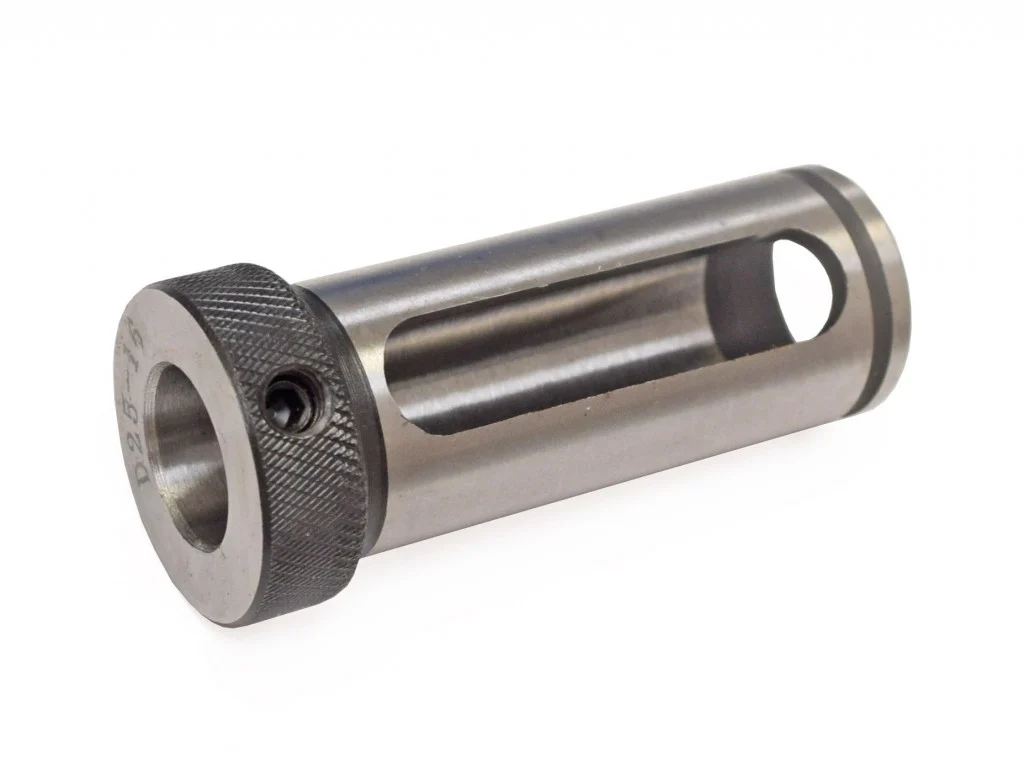 Zylindrischer Reduzierring D 25,40/18 mit Längsnut und Kragen, BM