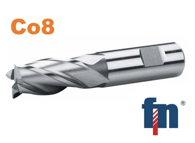 Zylindrischer Schaftfräser 20x38mm 4 Stk. HSS Co8 Weldon, 1 Zahn durch die Mitte, Typ N